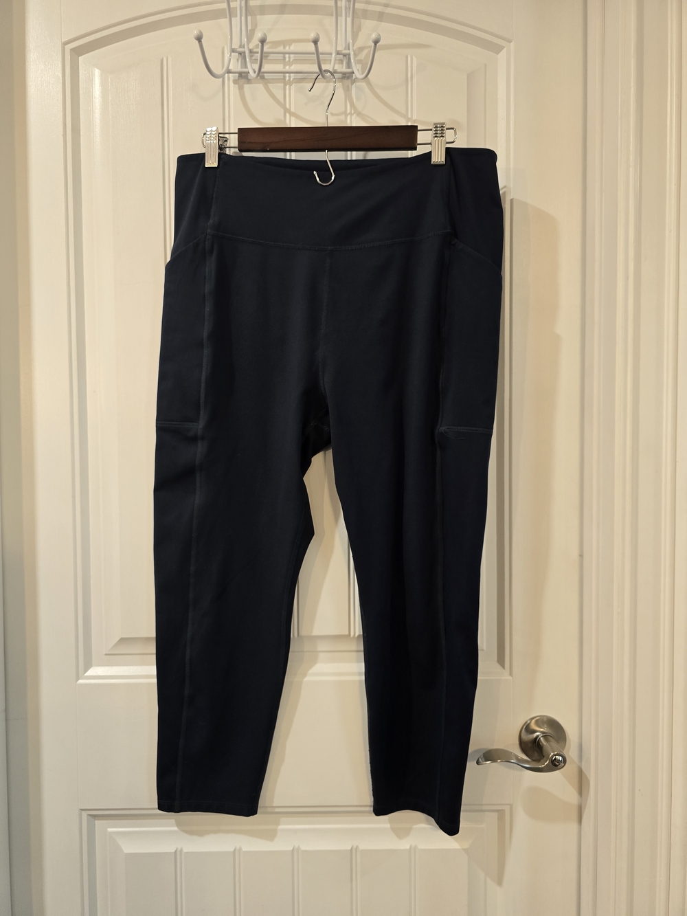 girlfriend collective Navy High-Rise Pocket Leggings